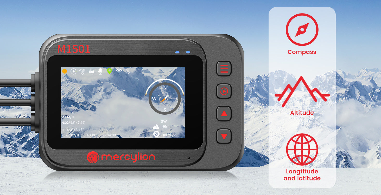 motorcycle with rear view camera