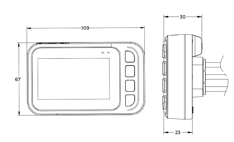 combined dash cam and reversing camera