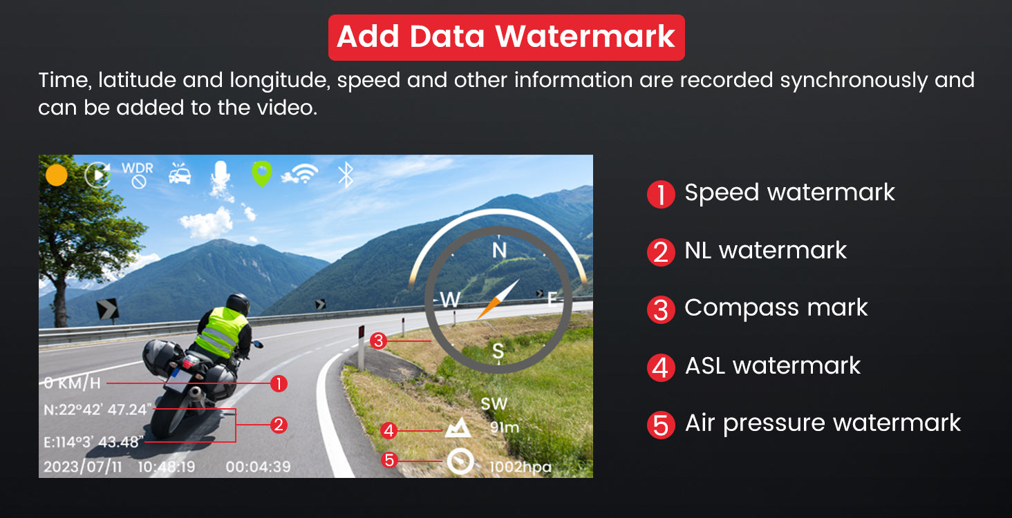 dash cam for car and motorcycle